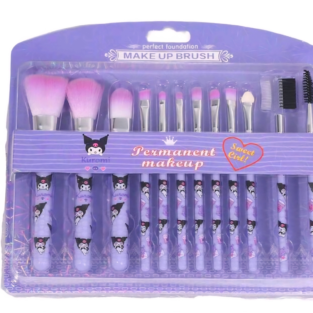 Hello Kitty Kuromi Makeup Brush Set